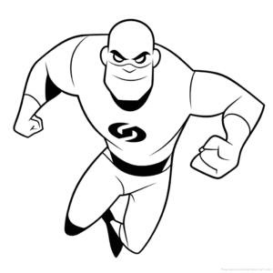 Desenho de frozone os incríveis