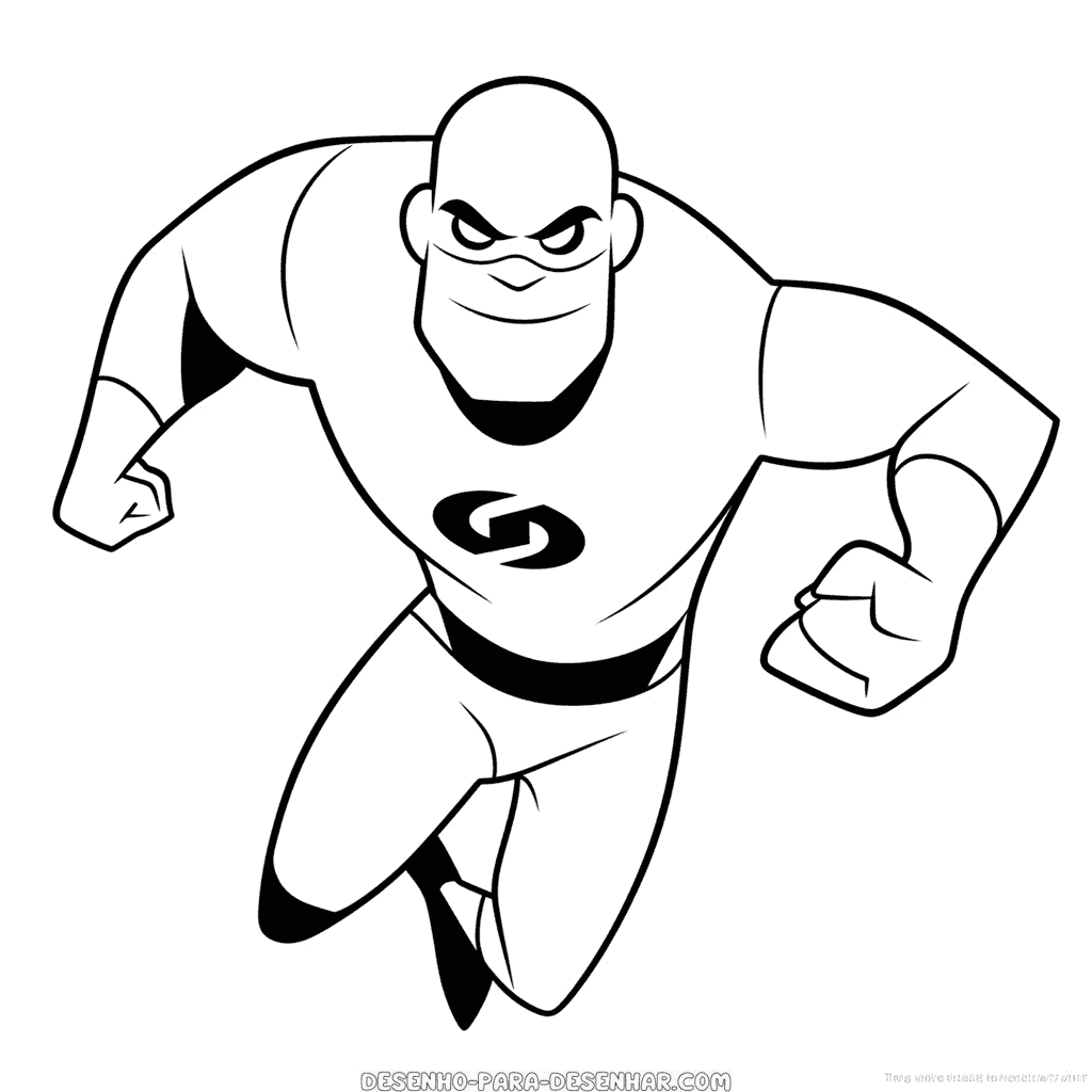 Desenho de frozone os incríveis