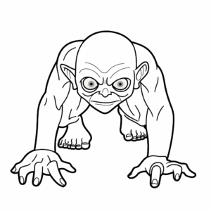 Desenho de gollumsmeagol