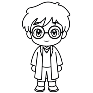 Desenho de harry potter