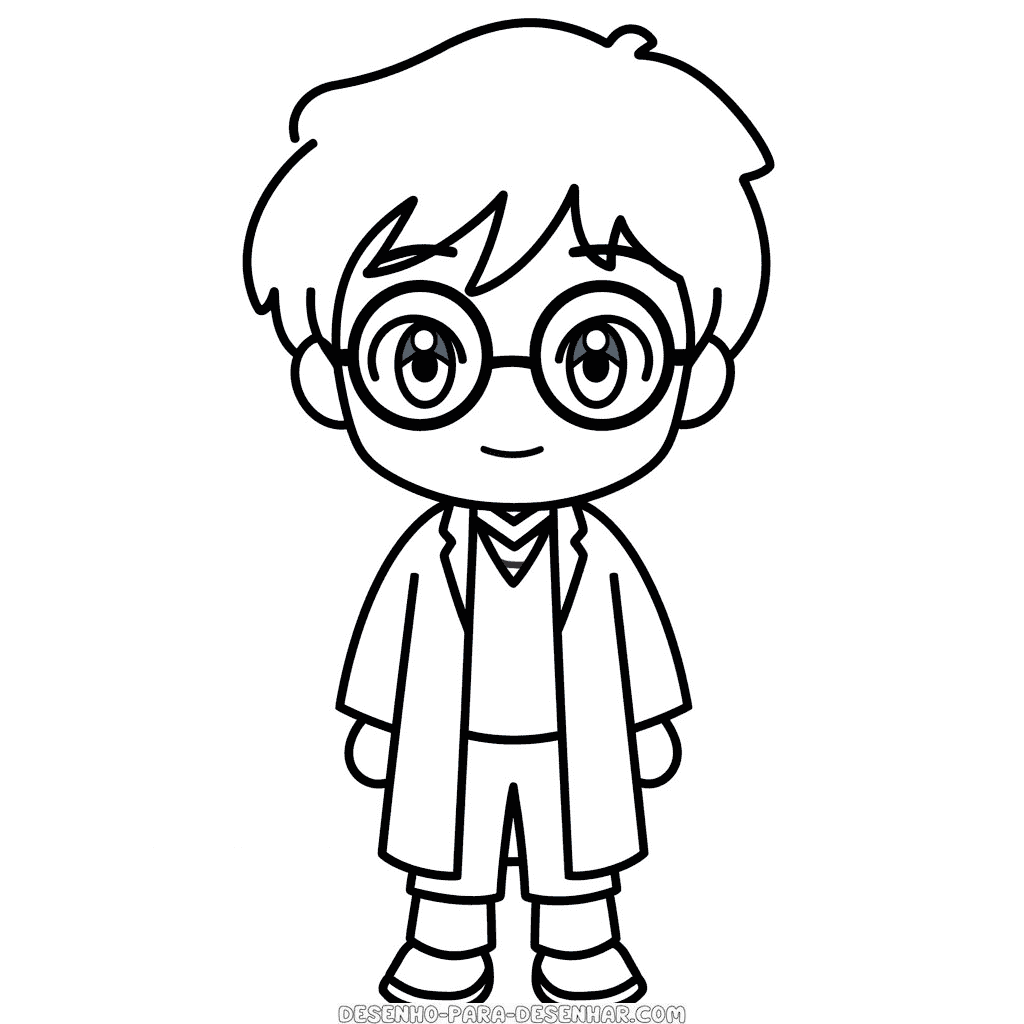 Desenho de harry potter