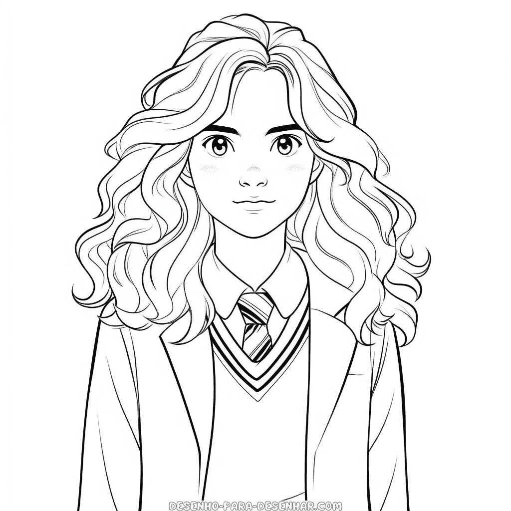 Desenho de hermione granger