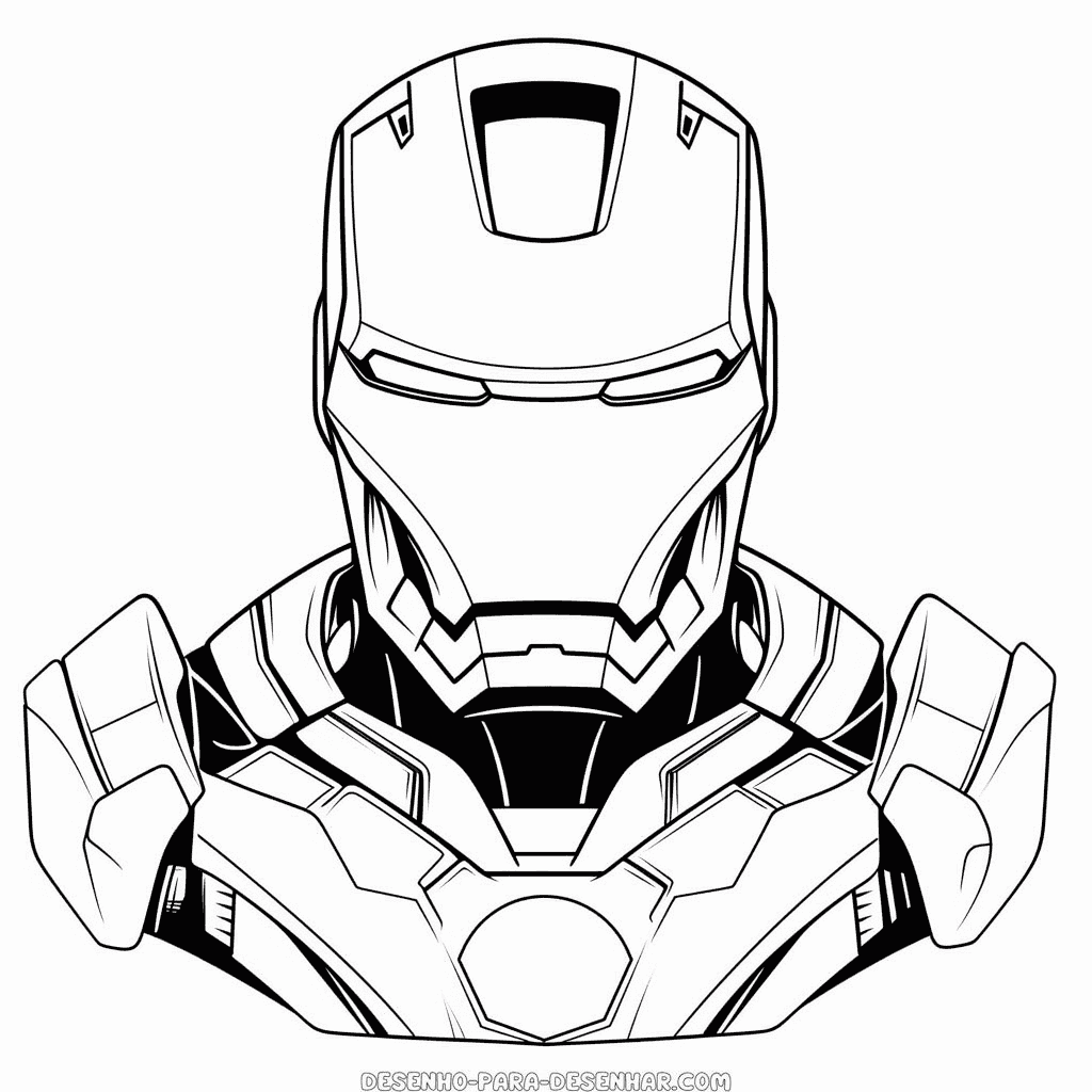 Desenho de homem de ferro
