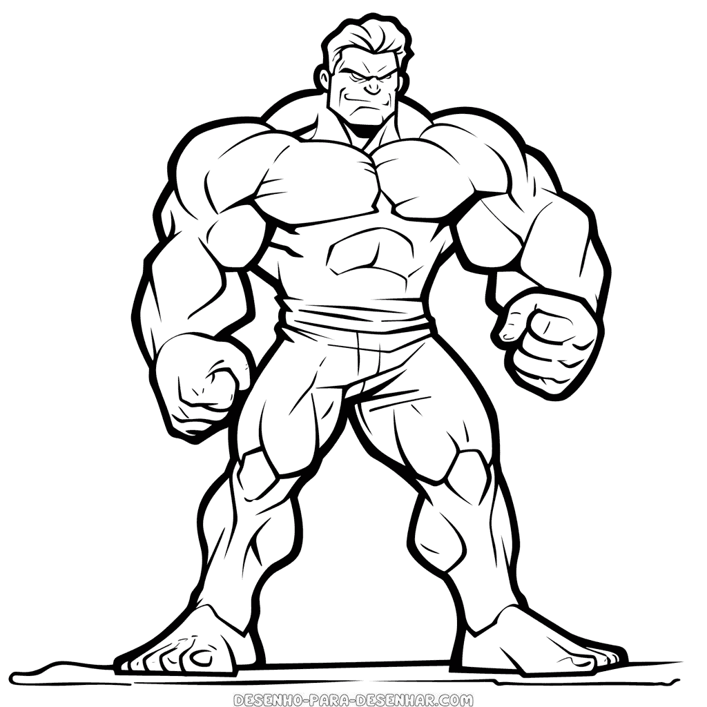 Desenho de hulk