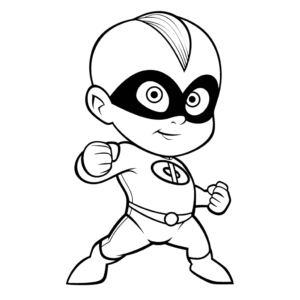 Desenho de jack-jack parr os incríveis