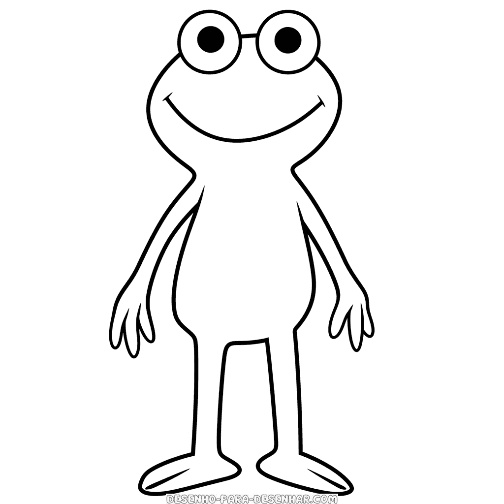 Desenho de kermit o sapo os muppets