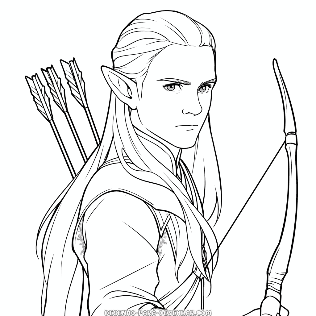 Desenho de legolas