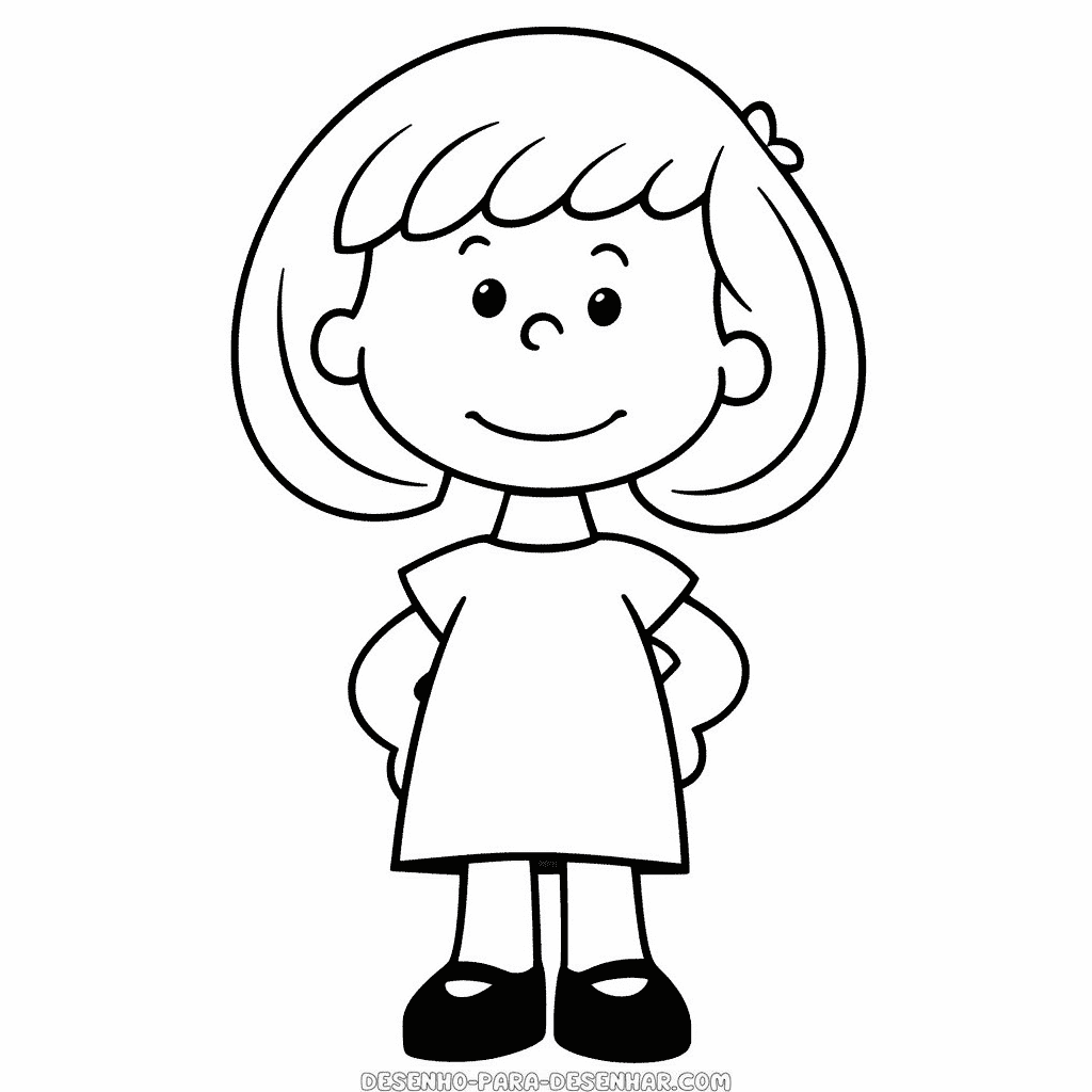 Desenho de lucy van pelt peanuts