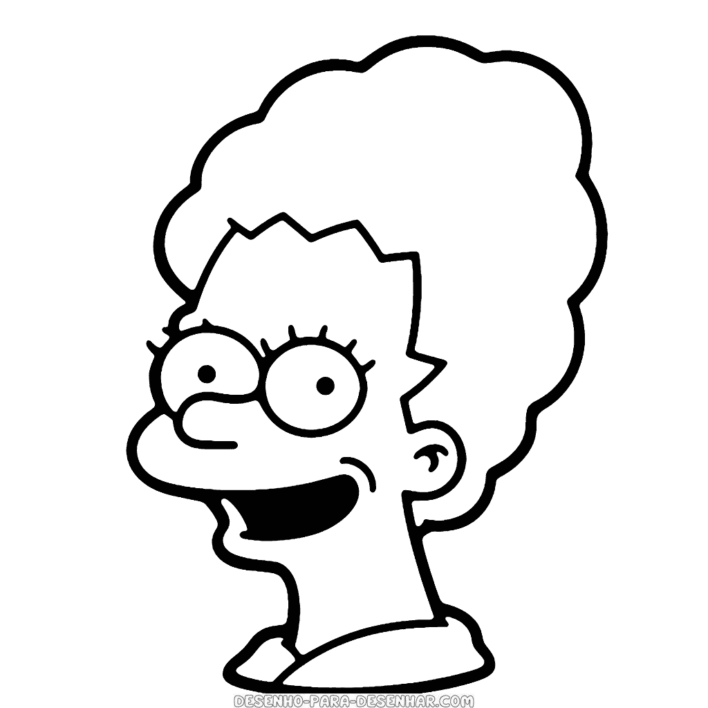 Desenho de marge simpson os simpsons