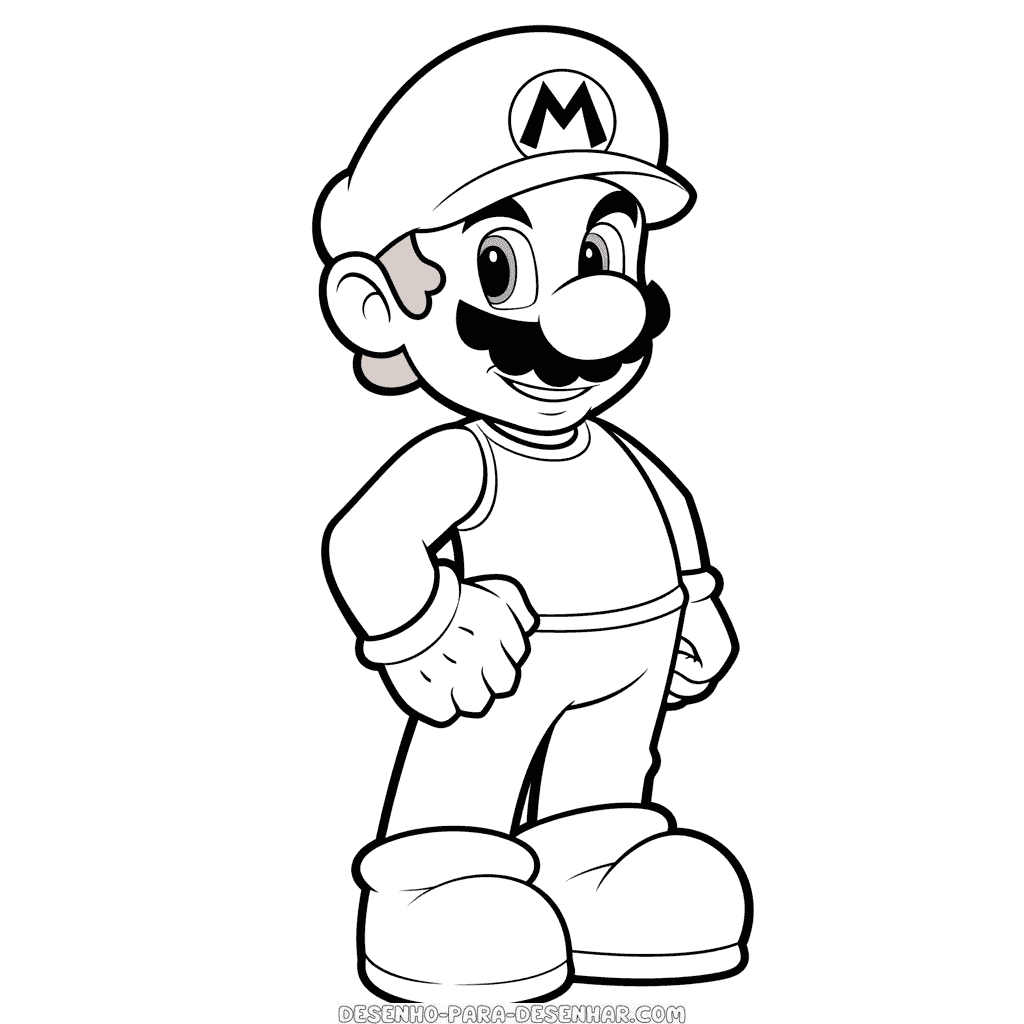 Desenho de mario