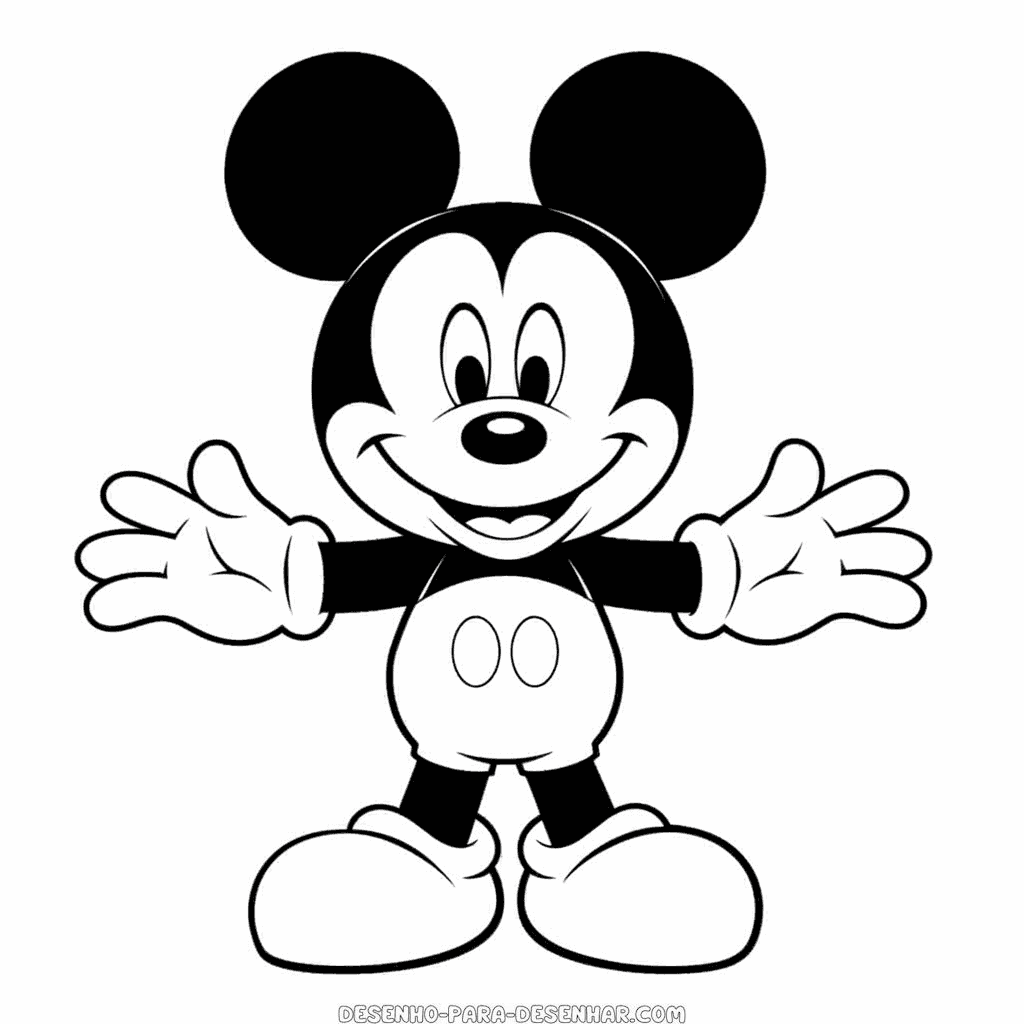 Desenho de mickey mouse