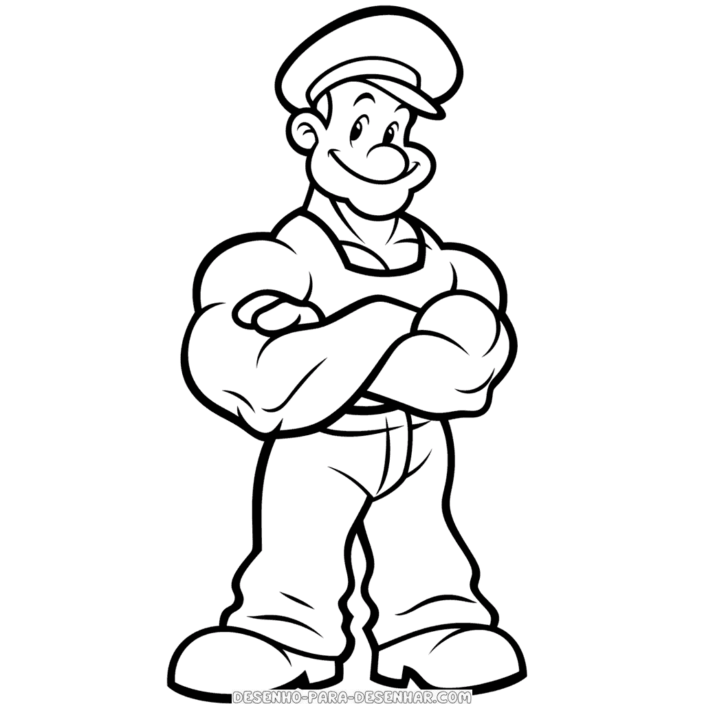 Desenho de popeye