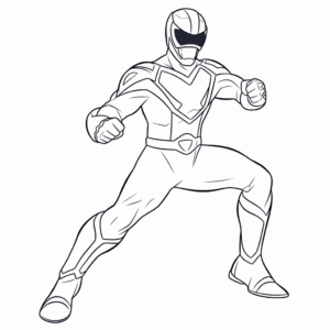 Desenho de ranger azul power rangers