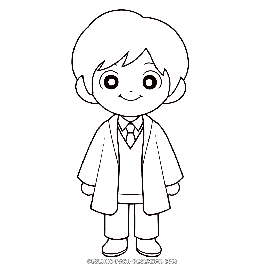 Desenho de ron weasley