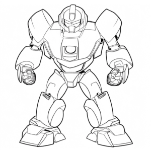 Desenho de transformers bumblebee