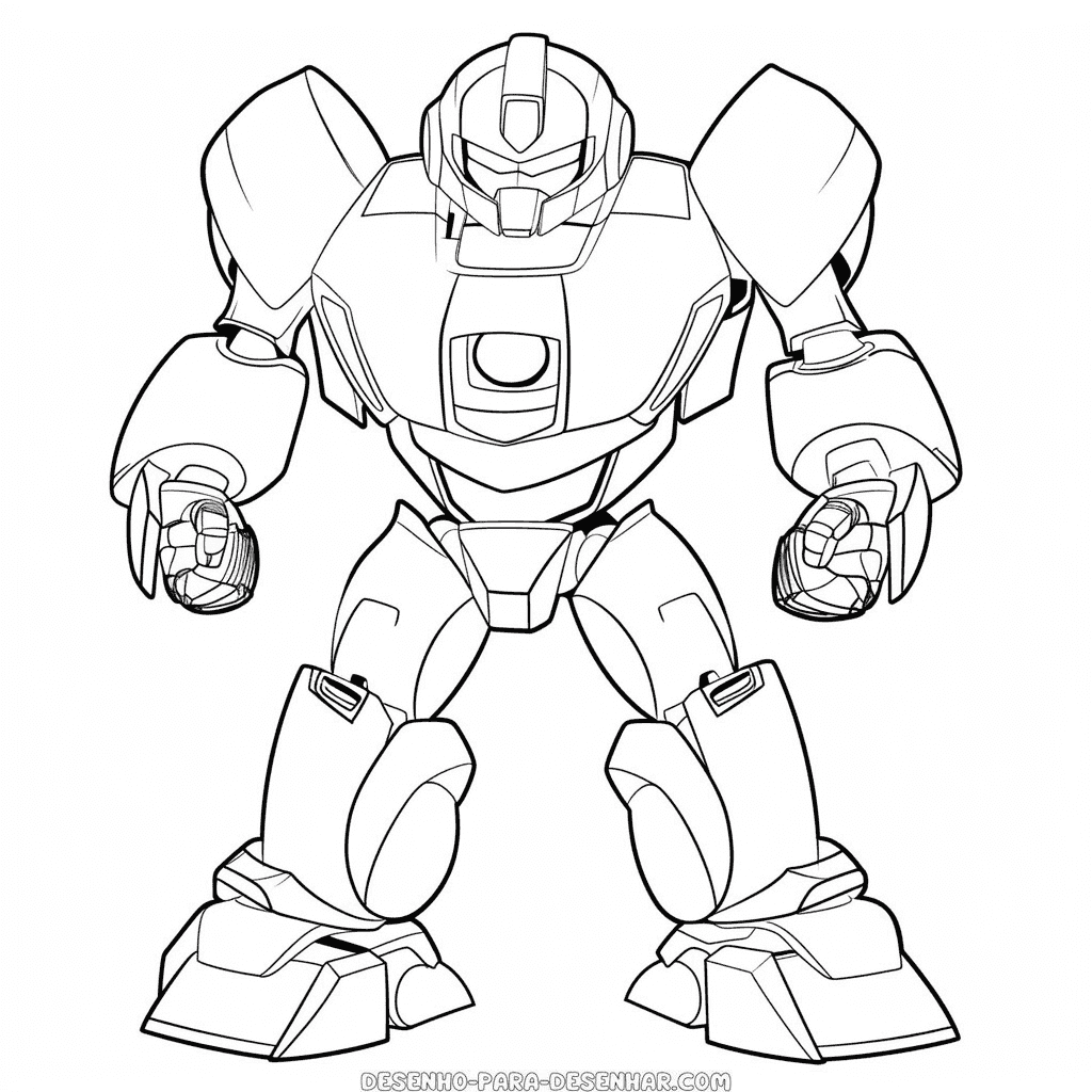 Desenho de transformers bumblebee