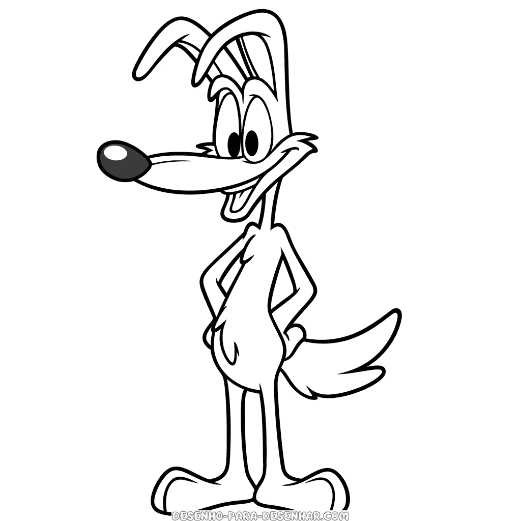 Desenho de wile e. coyote looney tunes