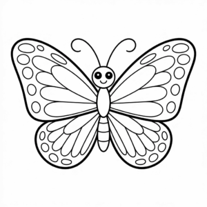Desenho da Borboleta Estética para Desenhar