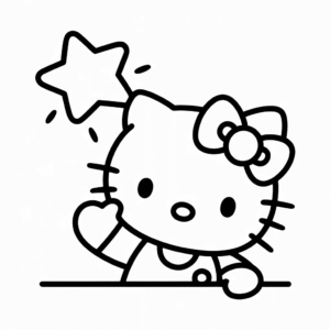 Desenho da Hello Kitty Cartoon para Desenhar