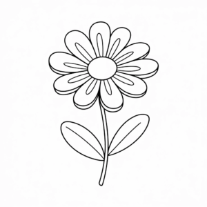 Desenho de Flor em 3D para Desenhar