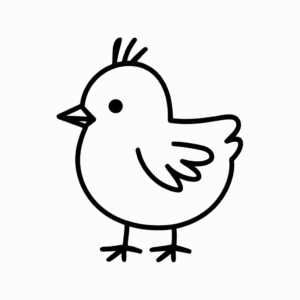 Desenho do Galo da Páscoa para Desenhar