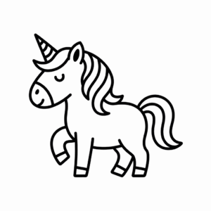 Desenho do Unicórnio Fofo para Desenhar