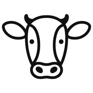 Desenho Fácil da Cabeça de Vaca