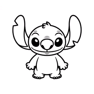 Desenho Fácil da Angel do Stitch