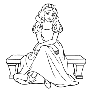 Desenho Fácil da Branca de Neve Realista