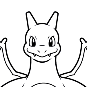 Desenho Fácil da Cabeça do Charizard