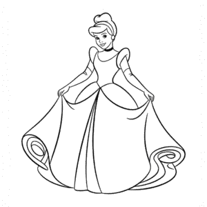 Desenho Fácil da Cinderela Disney