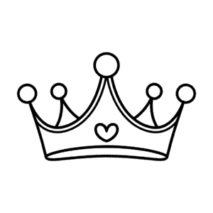 Desenho Fácil da Coroa da Princesa Disney