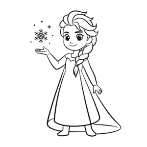 Desenho Fácil da Elsa Anime