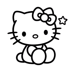Desenho Fácil da Hello Kitty Kawaii