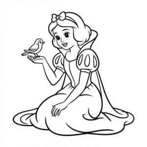 Desenho Fácil da Princesa Branca de Neve
