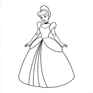 Desenho Fácil da Princesa Disney em Desenho Animado
