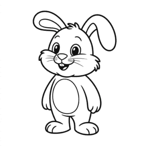Desenho Fácil de Coelho Cartoon