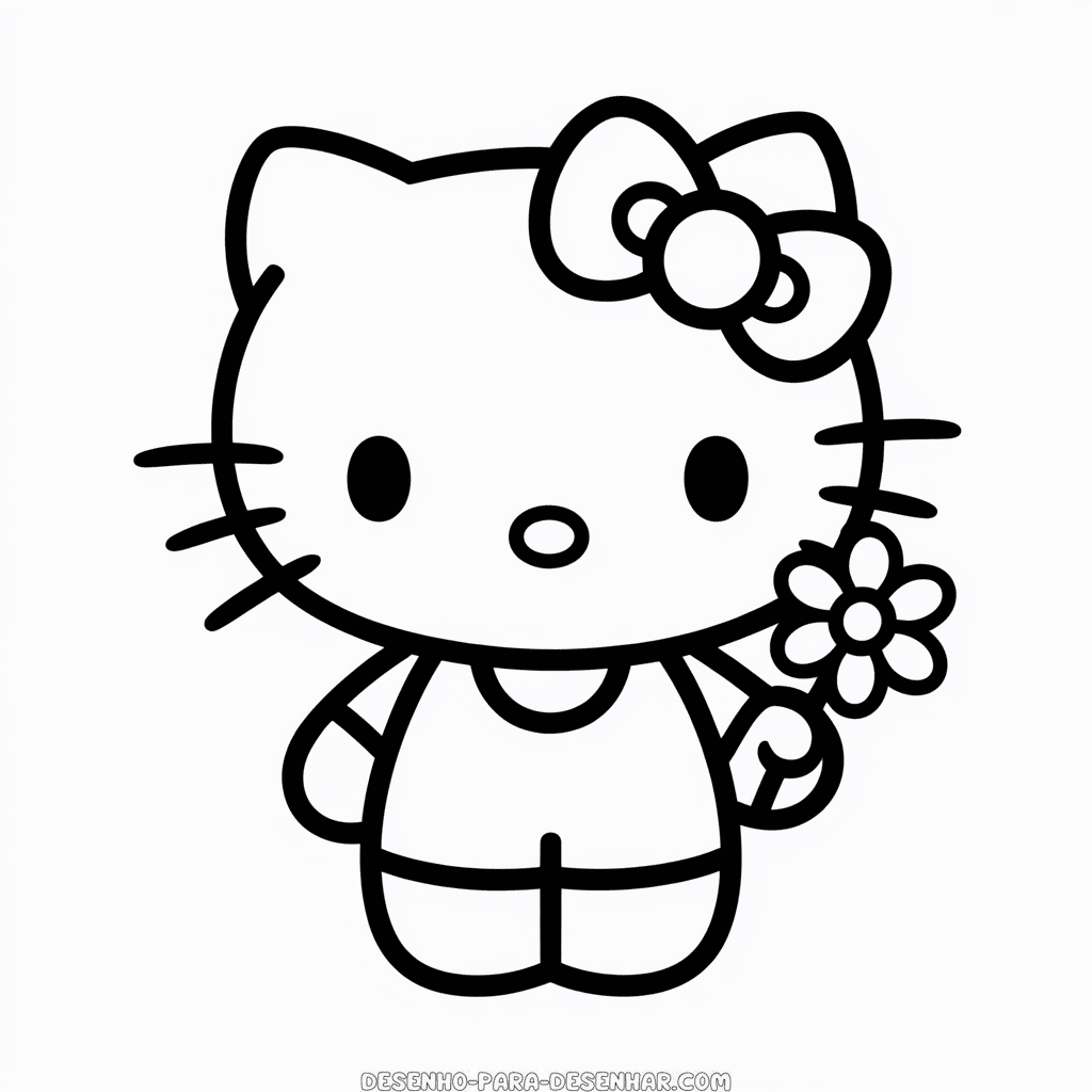 Desenho Fácil do Anime Hello Kitty
