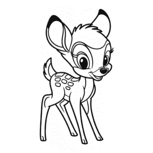 Desenho Fácil do Bambi da Disney