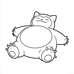 Desenho Fácil do Grande Snorlax