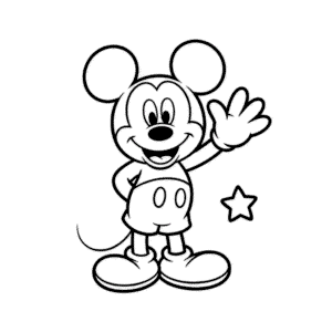 Desenho Fácil do Personagem Animado da Disney