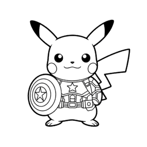 Desenho Fácil do Pikachu Cosplay