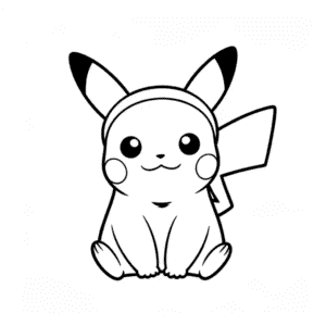 Desenho Fácil do Pikachu Gato