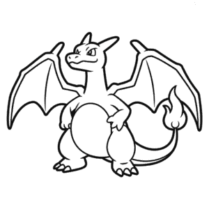 Desenho Fácil do Pokémon Charizard