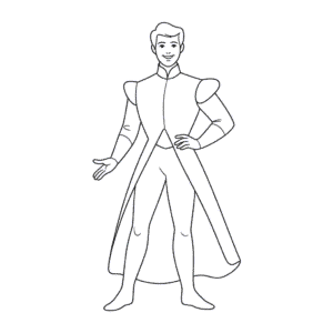 Desenho Fácil do Príncipe da Cinderela