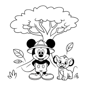 Desenho Fácil do Reino Animal da Disney