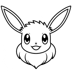 Desenho Fácil do Rosto do Eevee