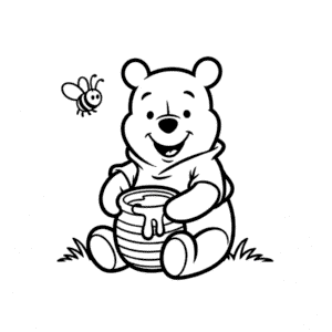 Desenho Fácil do Urso da Disney