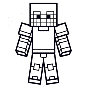 Desenho Fácil da Armadura do Minecraft