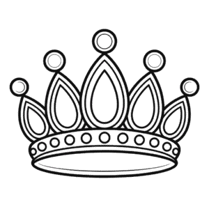 Desenho Fácil da Coroa da Rapunzel